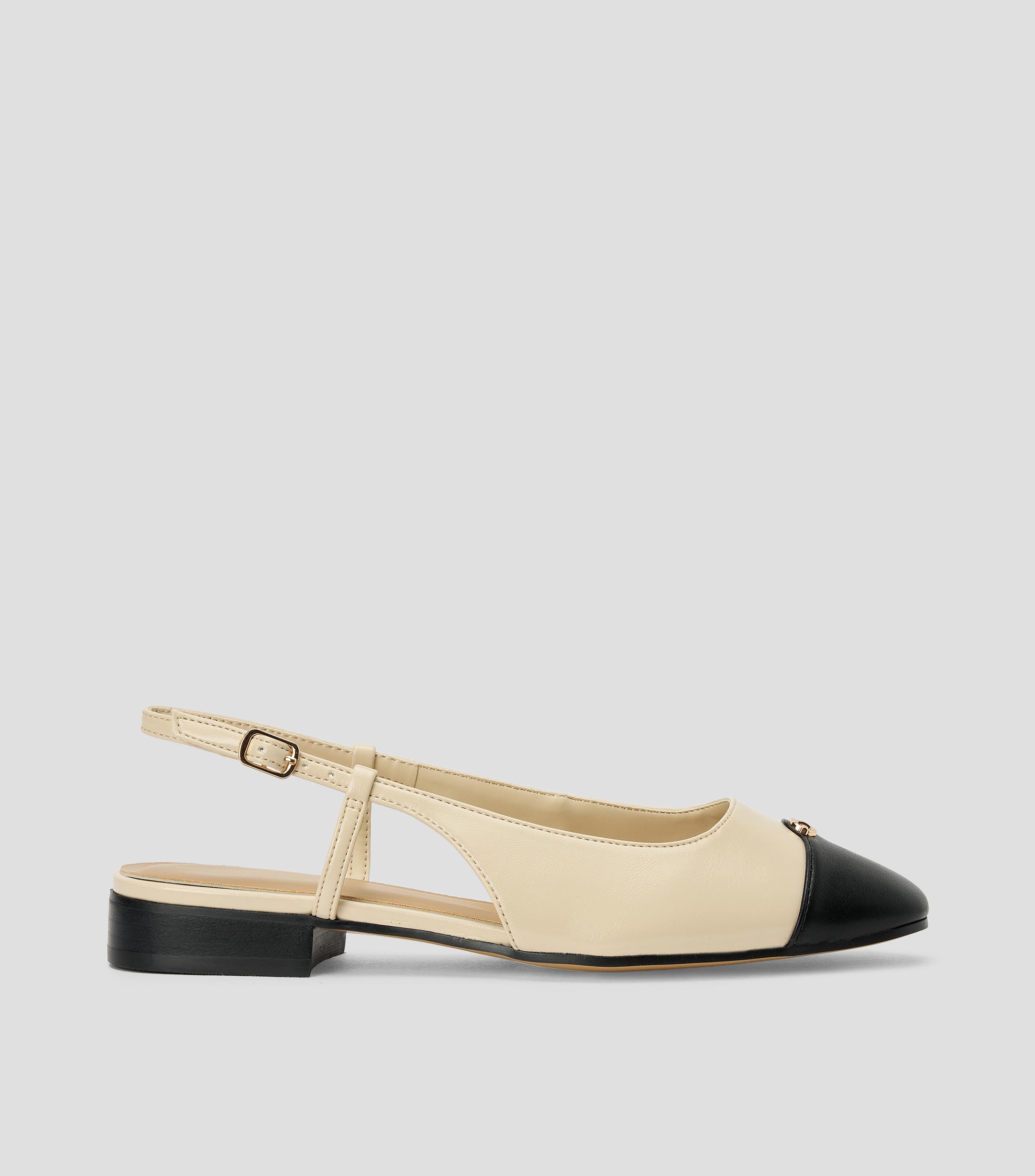 Flats Maree con tacón bajo ancho con detalle metálico Mujer